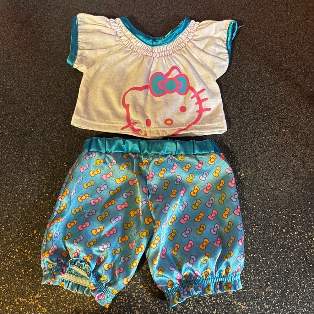 Hello Kitty Build A Bear Pajamas Set